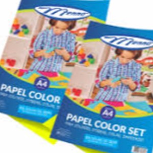 KIT PAPEL COLOR SET A4 C/ 50 PRETO